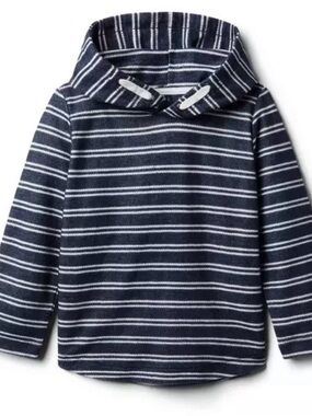 Janie and Jack Striped Terry Hoodie